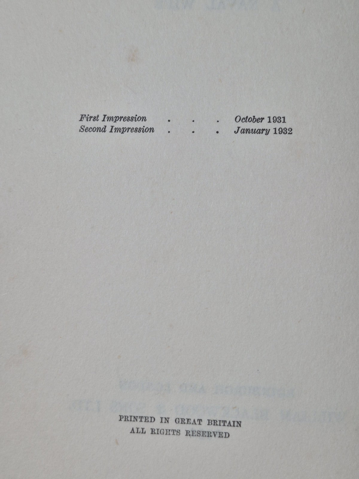 My Deeds and Misdeeds By A Naval Wife Second Impression 1932 William Blackwood5