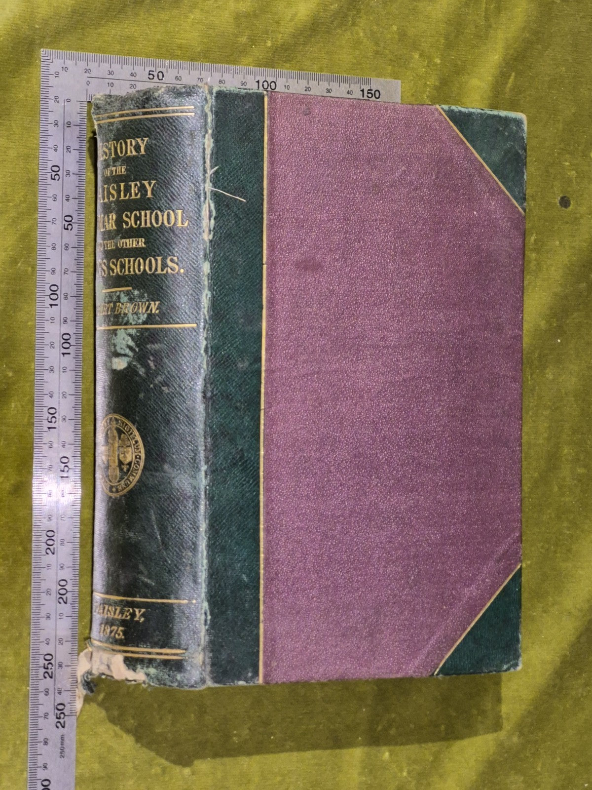 History of the Paisley Grammar School from Its Foundation in 15765