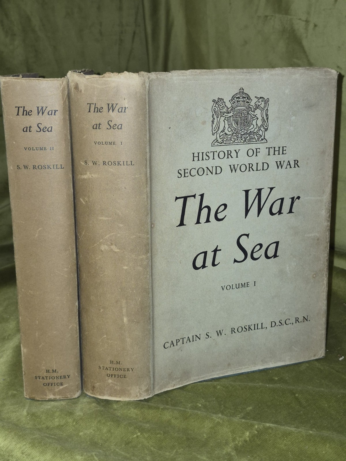 History of The Second World War - Vol I & 2 - The War At Sea by S. Roskill HMSO0