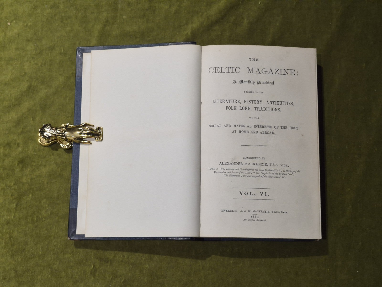 The Celtic Magazine Vol. VI (1881) Alexander Mackenzie4