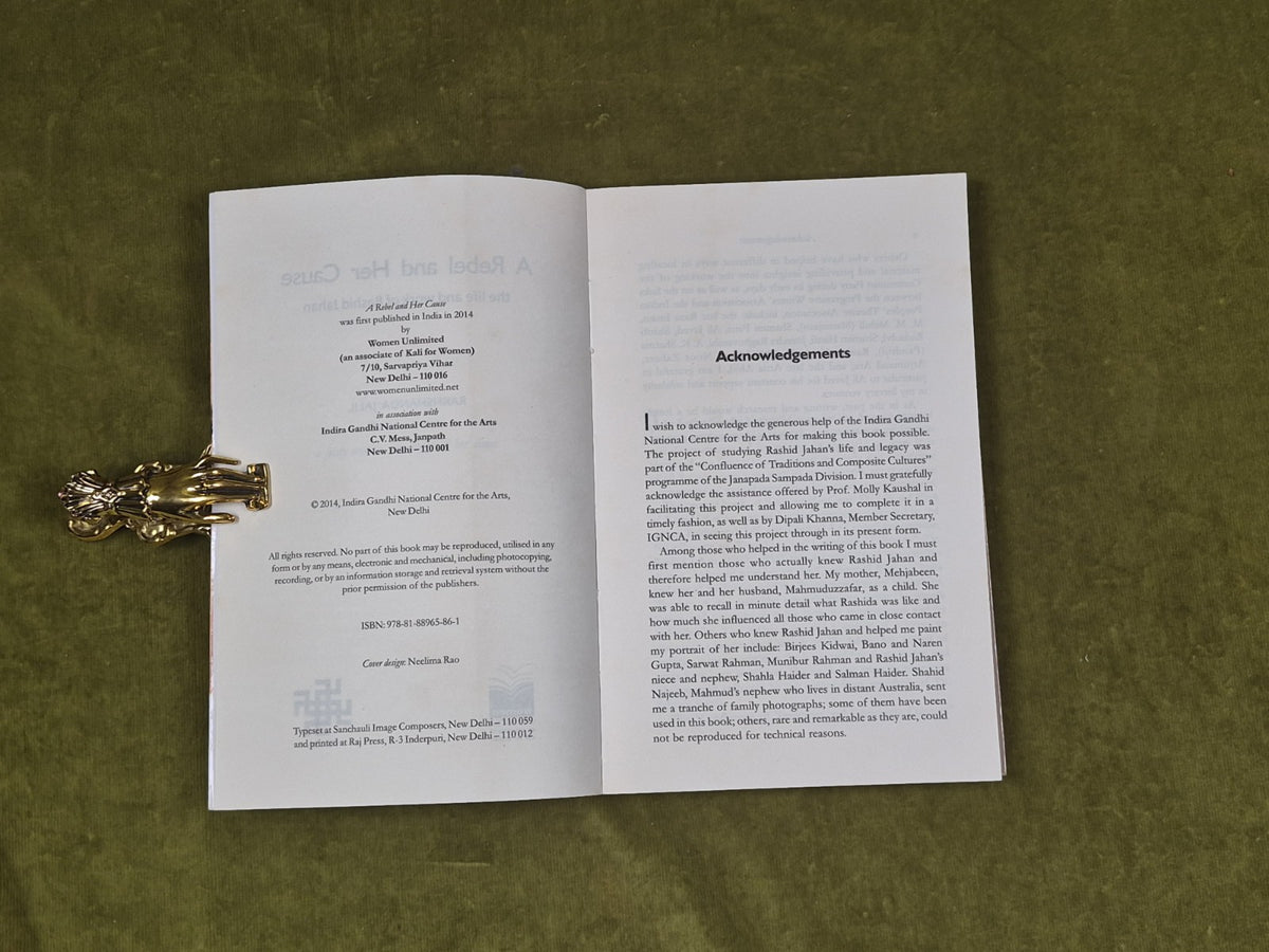 A Rebel and Her Cause the Life and Work of Rashid Jahan - Rakhshanda Jalil 20144