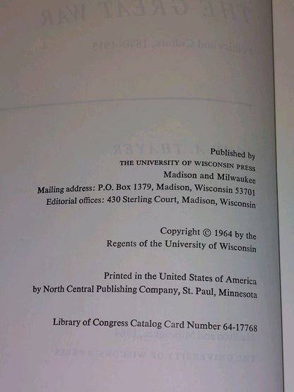 Italy and the Great War: Politics and Culture 18701915 John A. Thayer (1964)4