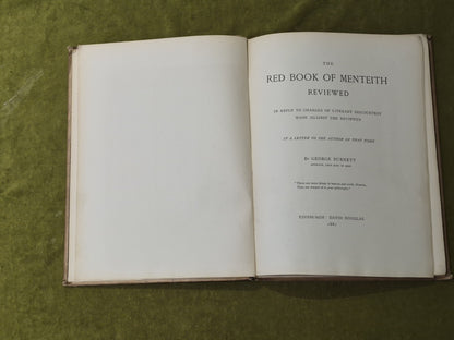 THE RED BOOK OF MENTEITH REVIEWED in Reply to Charges of Literary Discourtesy6