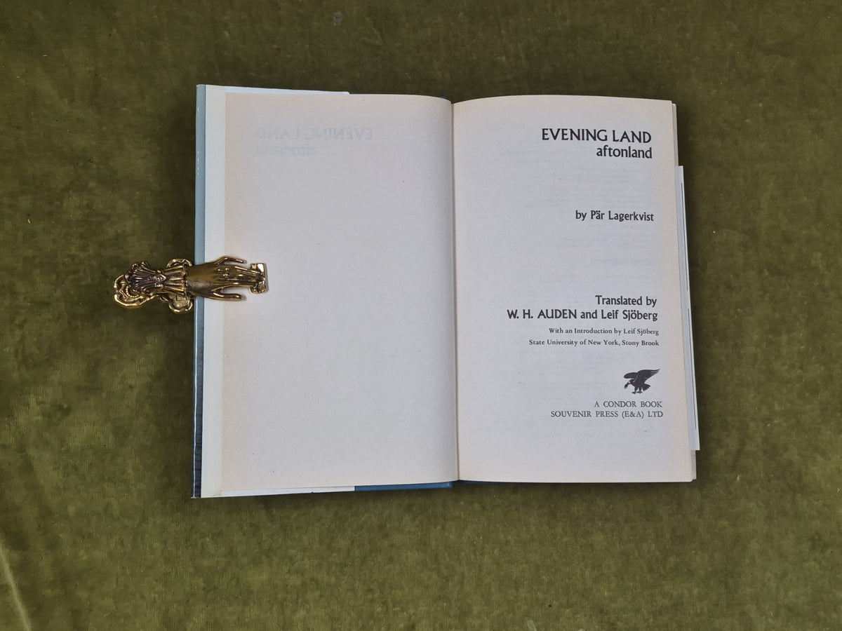 Pär Lagerkvist - Evening Land Aftonland : Souvenir Bi-Lingual 1977 1st UK HB DJ3