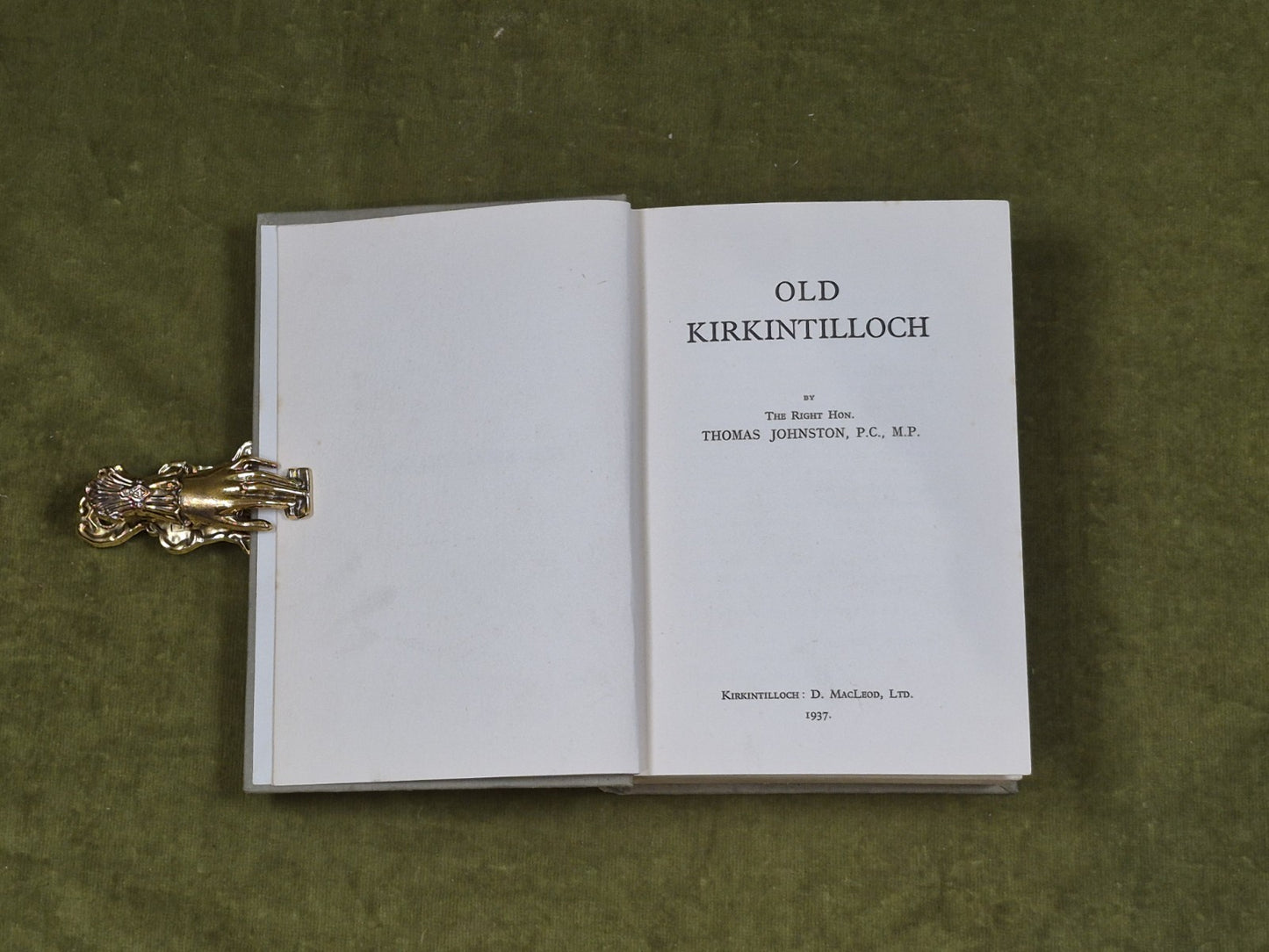 Old Kirkintilloch -Thomas Johnston , D. MacLeod, 1937 HB3
