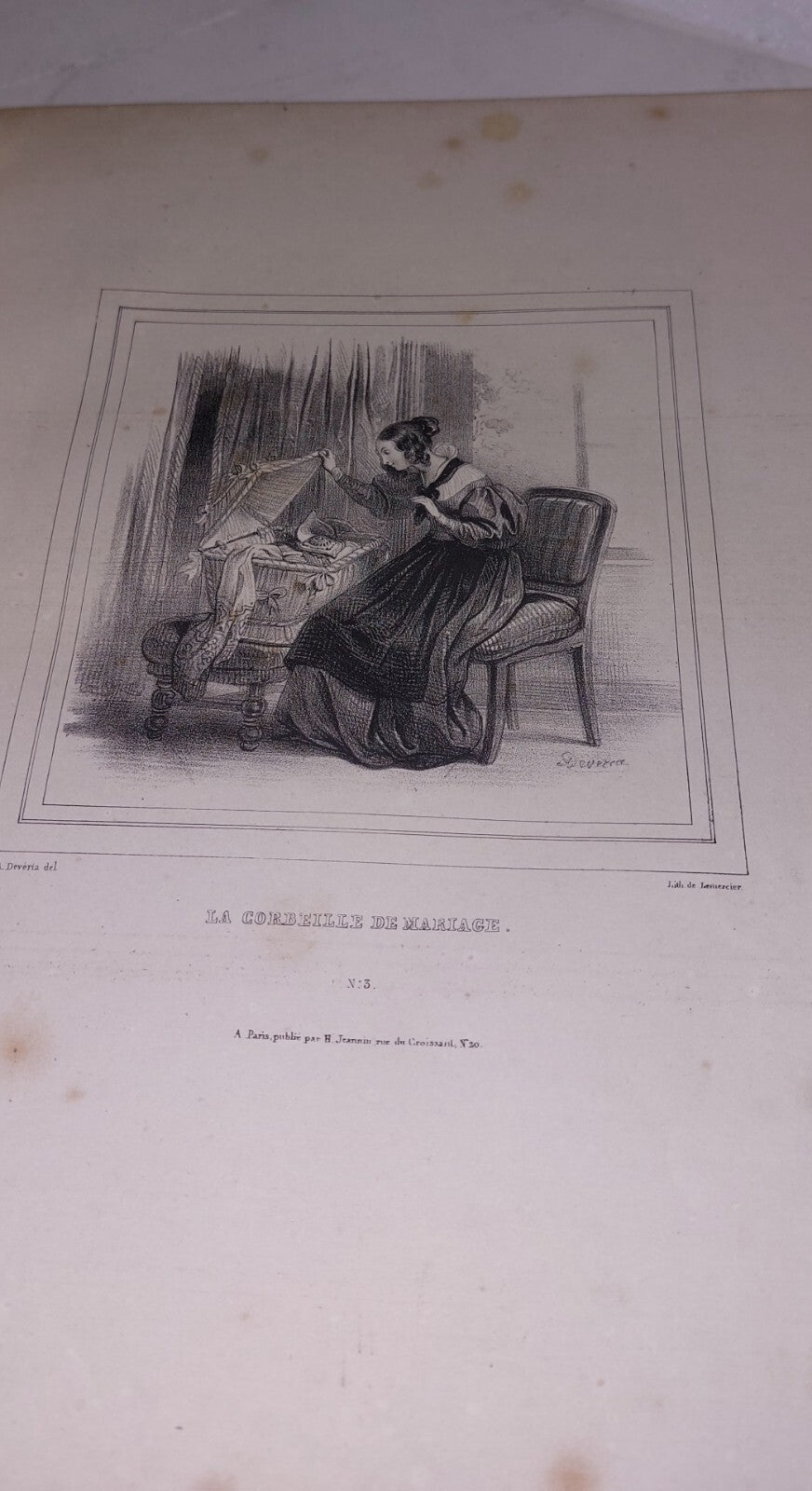 ALBUM DU MENESTREL Circs 1860 - 1880 Lithograph Plates 1