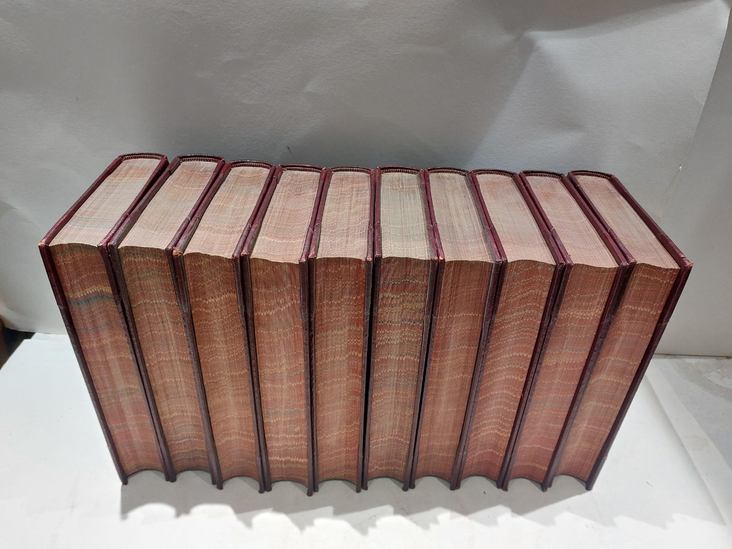 Chamber's Encyclopaedia 10 Vol Set (1901) Heavy Quarter Leather Bound Books2