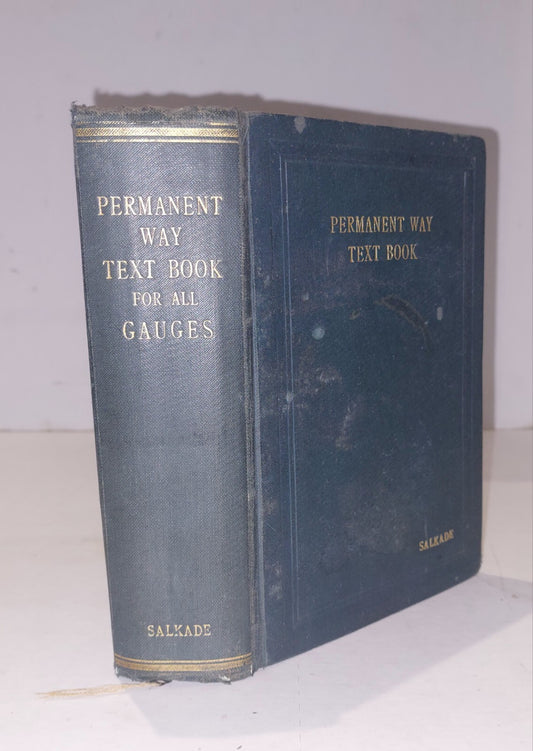 Permanent Way Text Book Of Gauges Book By K. N. Sadkade (1934) Railway Book 0