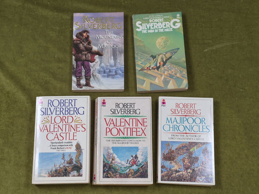 Five Robert Silverberg Sci-fi Paperbacks Eg Majipoor Chronicles Valentine Etc0