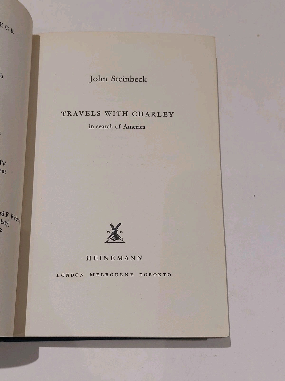 Travels With Charley John By Steinbeck UK  Hb Book (1963)4