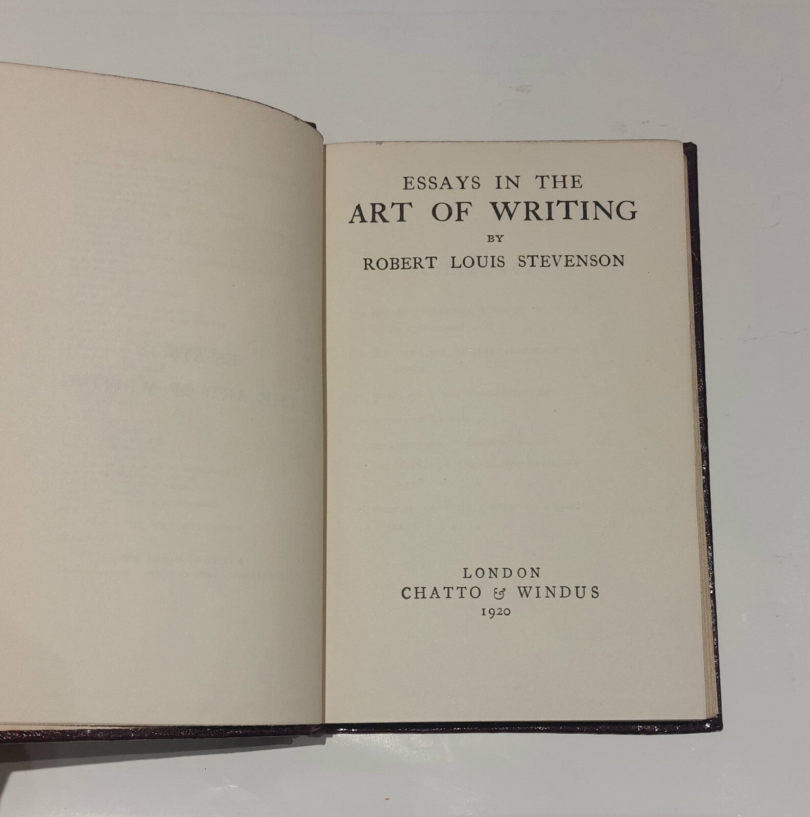 Essays in the Art of Writing, Robert Louis Stevenson (1920) Book3