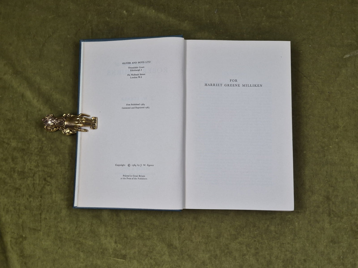 A Bibliography of Robert Burns - J W Egerer , Oliver & Boyd 1965 HB5