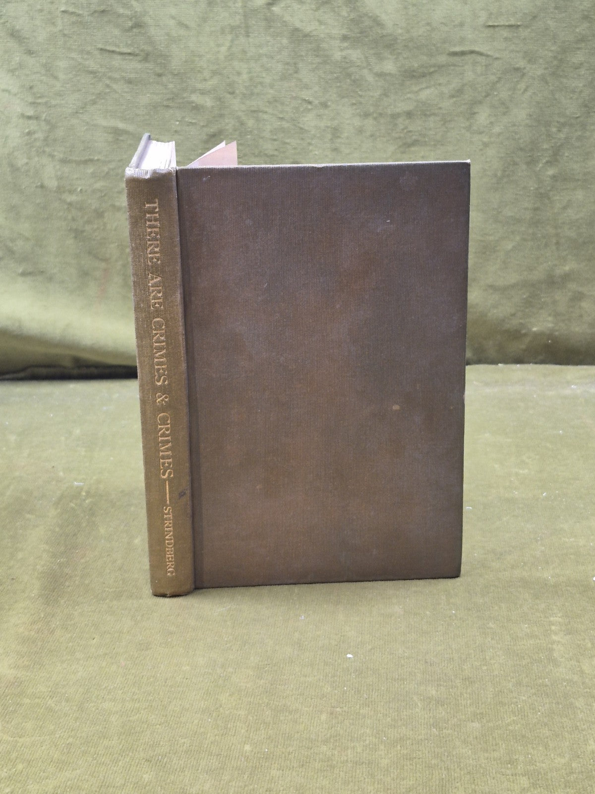 STRINDBERG August - THERE ARE CRIMES and CRIMES - 1st UK  Edition 1912 Duckworth0