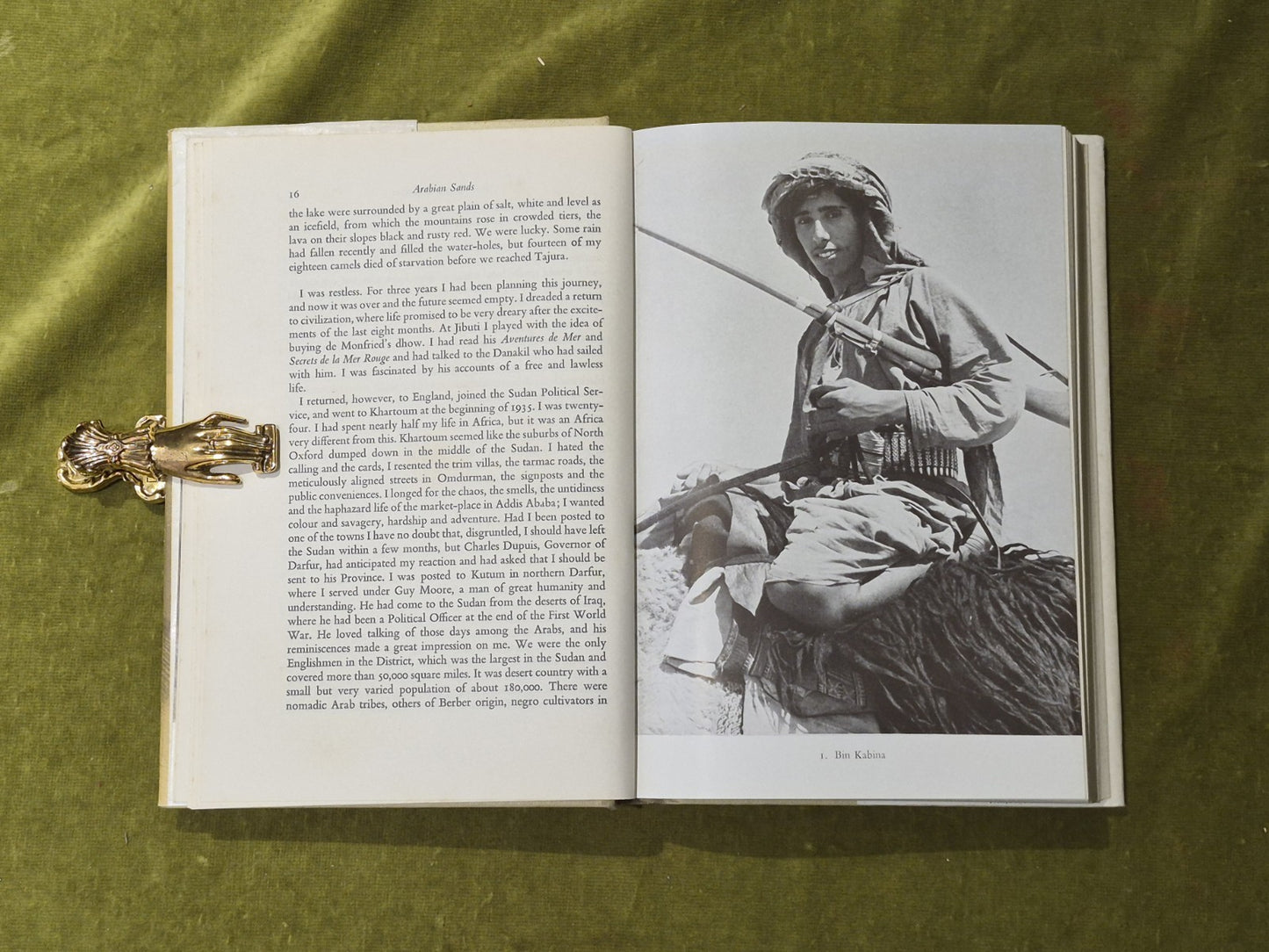 Arabian Sands - Wilfred Thesiger , Longmans 1959 1st HB DJ6