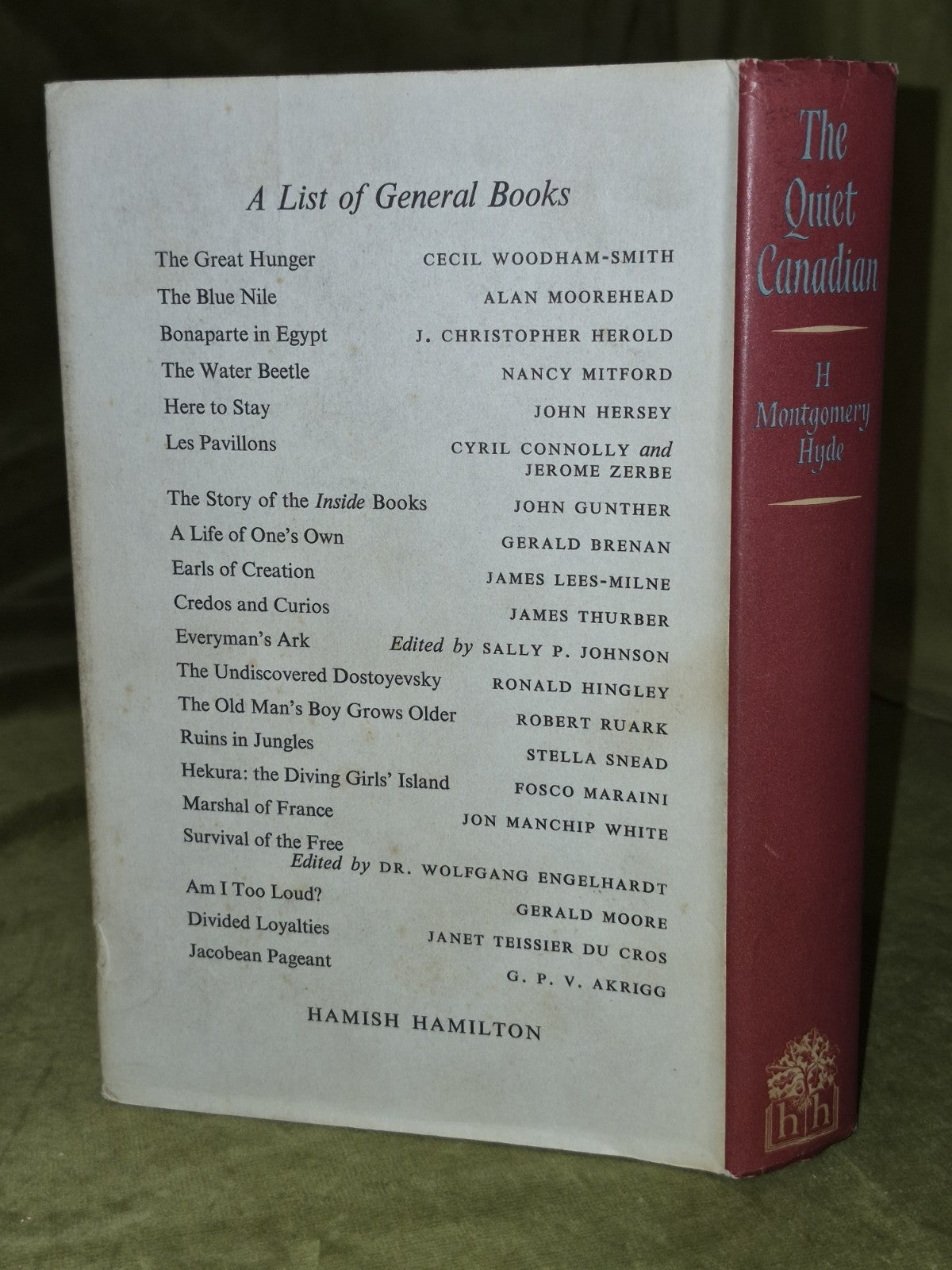 The Quiet Canadian, The Secret Service Story of Sir William Stephenson Third Imp1