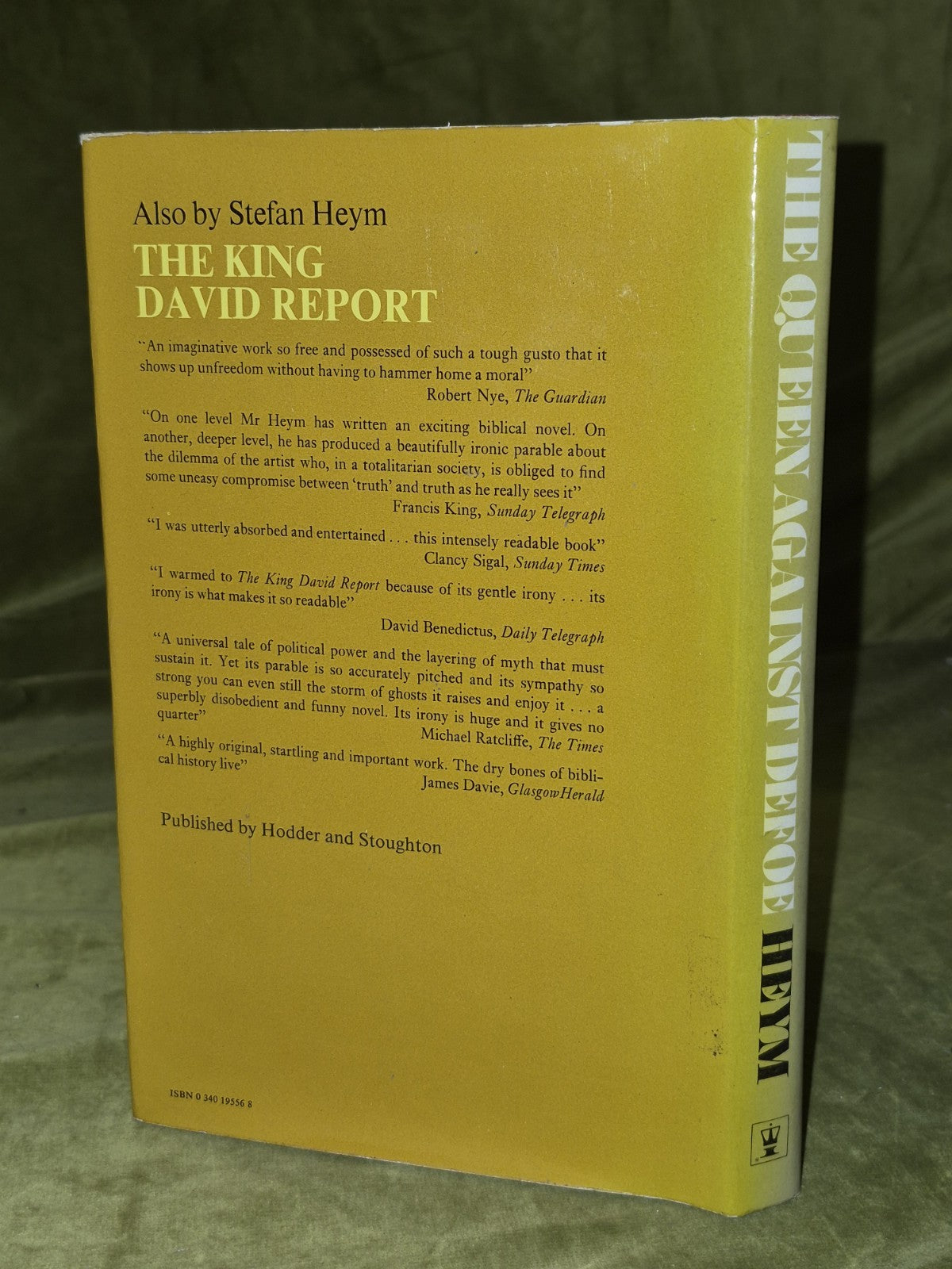 The Queen Against Defoe Steven Heym 1975 First Edition Hodder and Stoughton DJ1