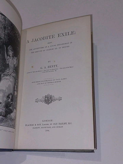 A Jacobite Exile - G.A. Henty, HC (1894)2