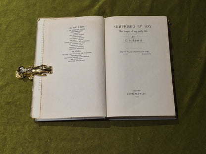 C.S. Lewis Surprised by Joy | 1955 First Edition Hardback | Original Dust Jacket4