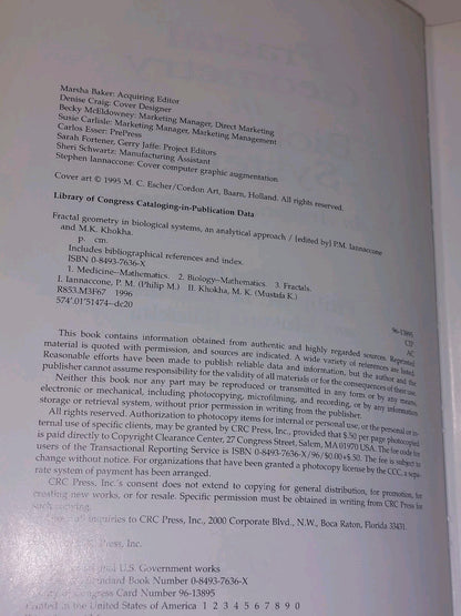 Fractal Geometry in Biological Systems: An Analytical Approach by Iannaccone4