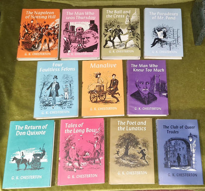 G K Chesterton - Reprint Series 1964 Darwen Finlayson - 11 Volumes HB / DJ 0