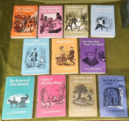 G K Chesterton - Reprint Series 1964 Darwen Finlayson - 11 Volumes HB / DJ 0