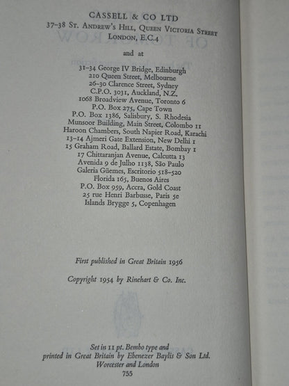 Portals of Tomorrow August Derleth UK First Edition Cassell & Company 19564
