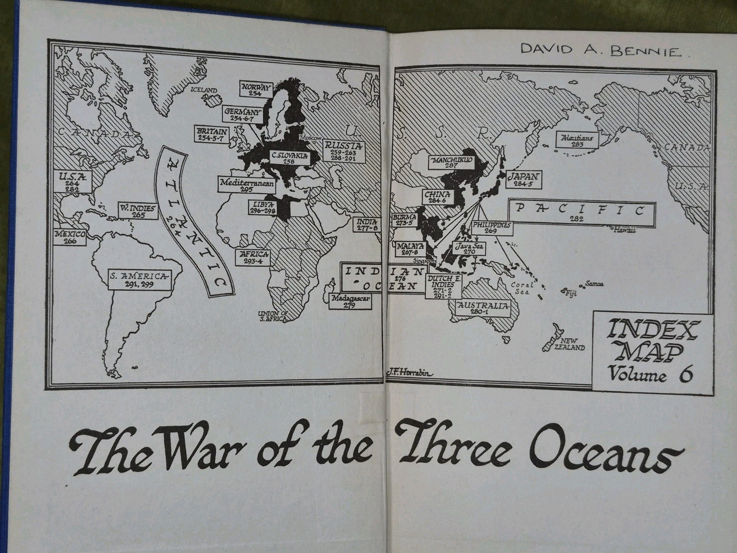 An Atlas History of the Second Great War Horrabin Vols 1-7 Thomas Nelson and Son15