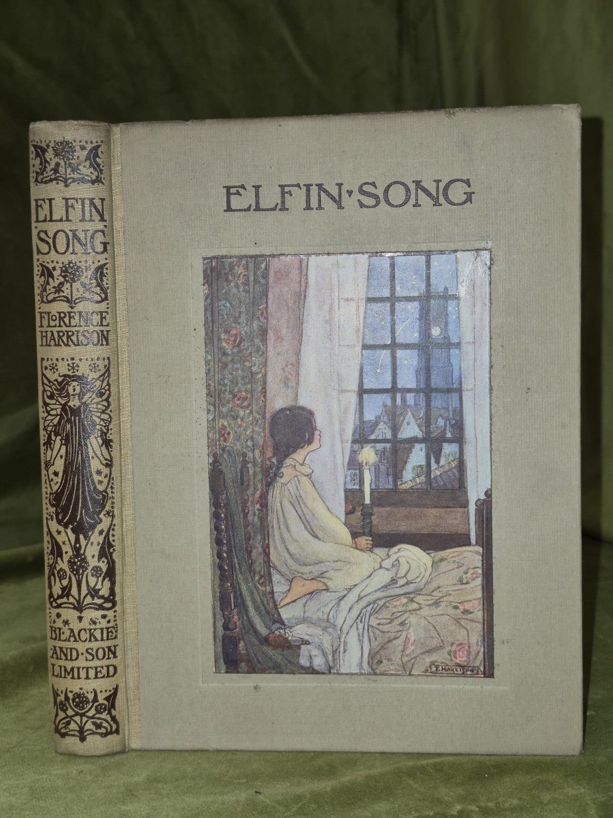 ELFIN SONG By Florence Harrison Undated Edn circa 1912 with 12 colour plates3