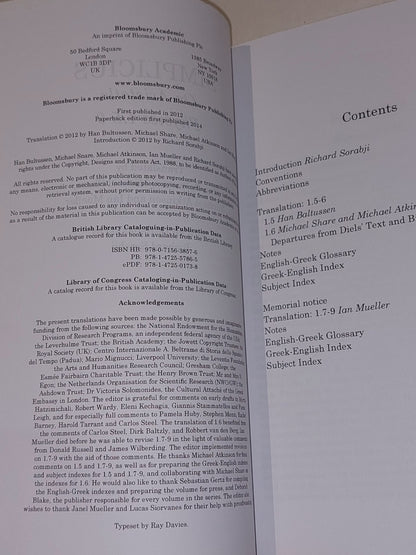 Simplicius : On Aristotle Physics 1.5-9 By Richard Sorabji [Bloomsbury] 2014 Pb3