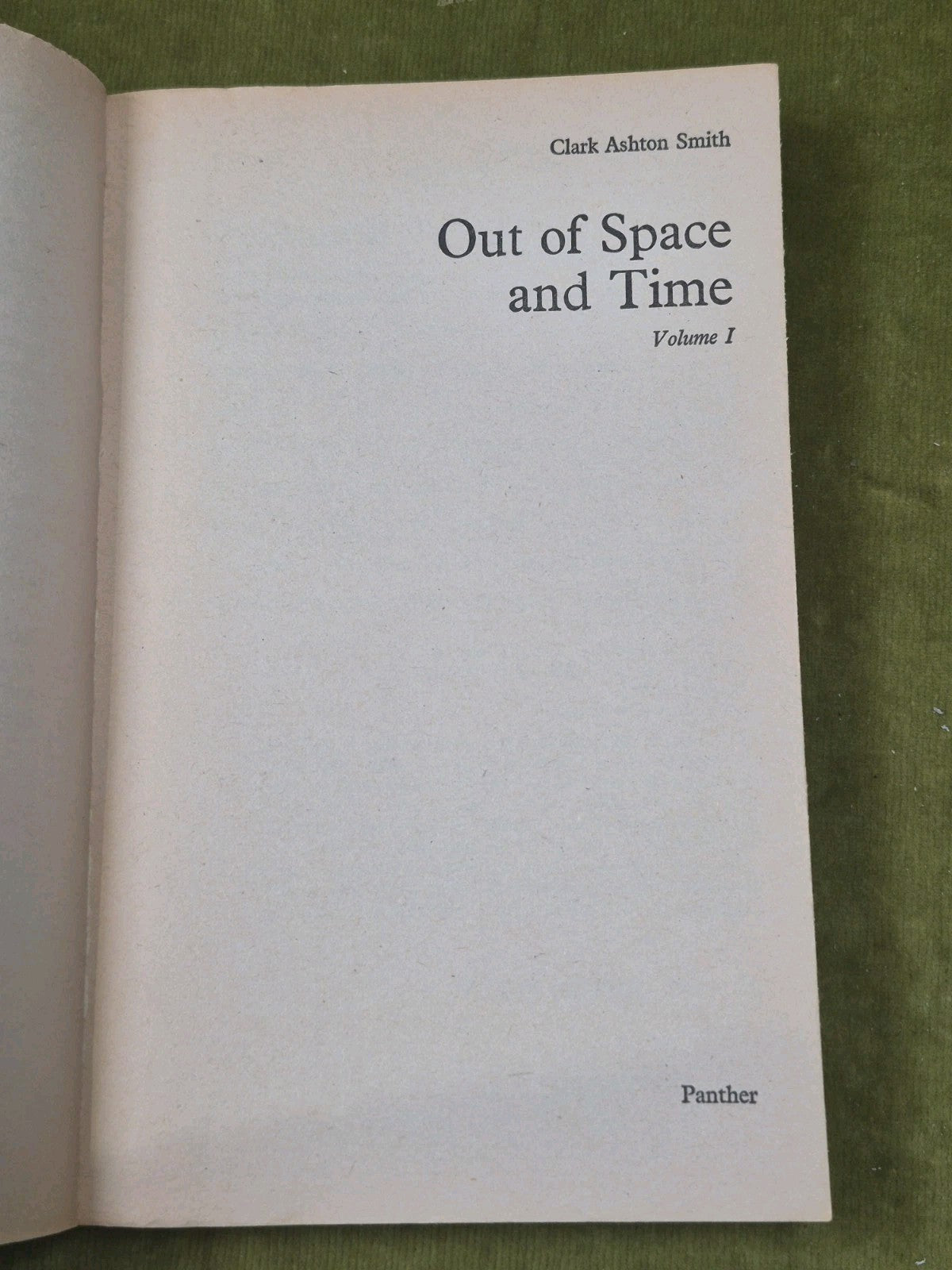 Clark Ashton Smith Out of Space & Time First Edition Panther 19743