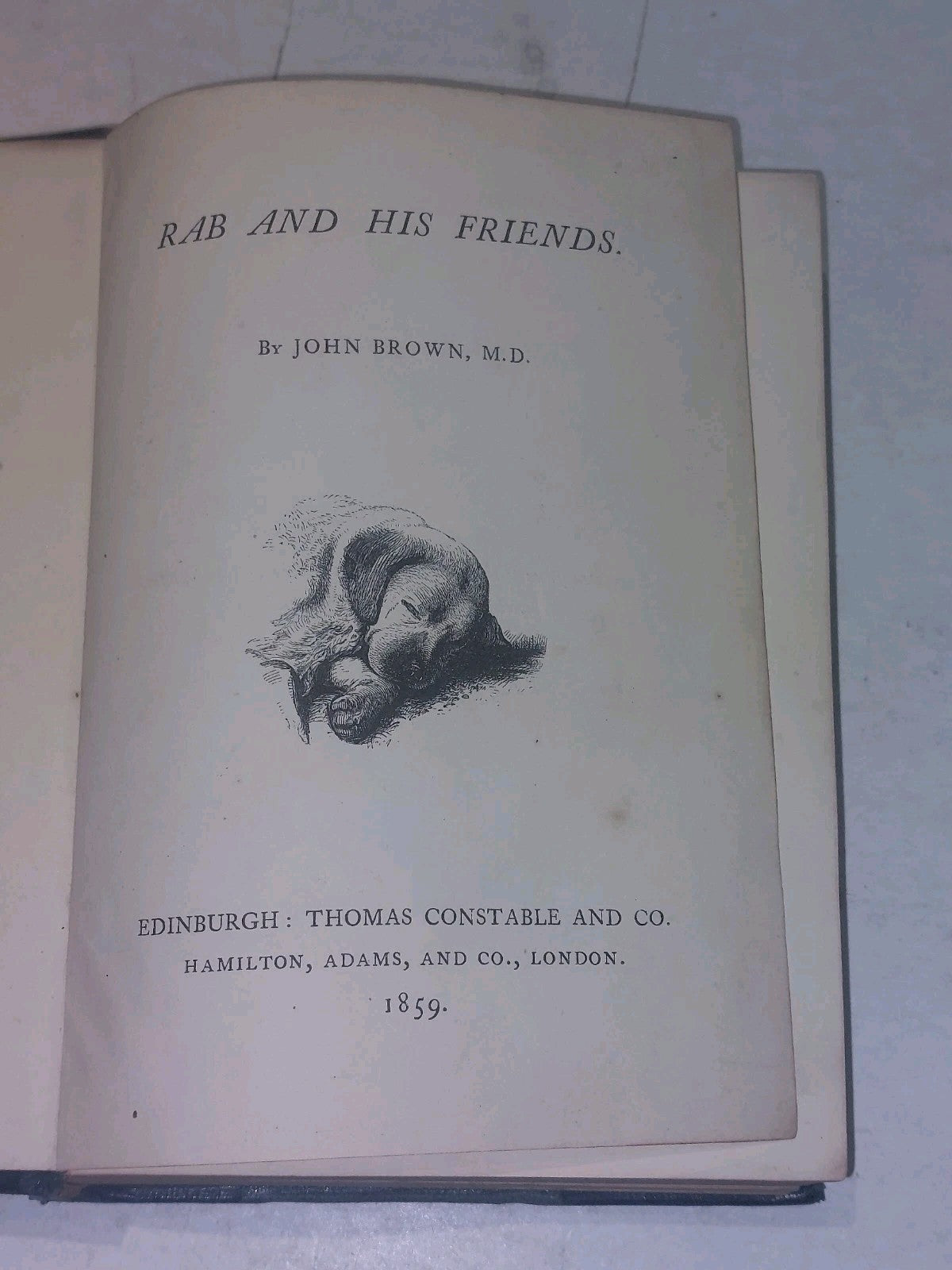 Rab & His Friends, Pet Marjorie, Minchmoor By John Brown (1859) Leather Hb Short3