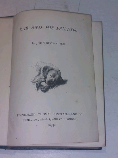 Rab & His Friends, Pet Marjorie, Minchmoor By John Brown (1859) Leather Hb Short3
