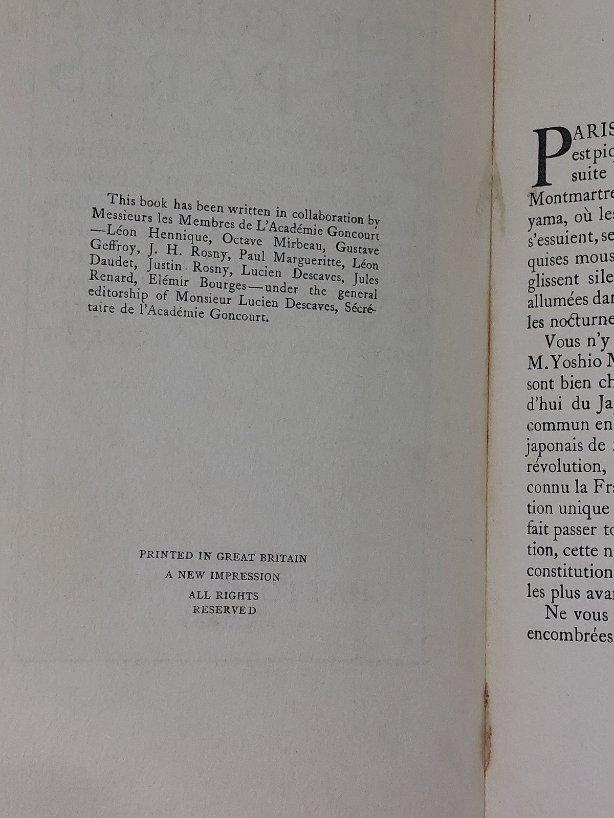 The Colour of Paris With Dustjacket. The Academie Goncourt (1925) Yoshio Markino7