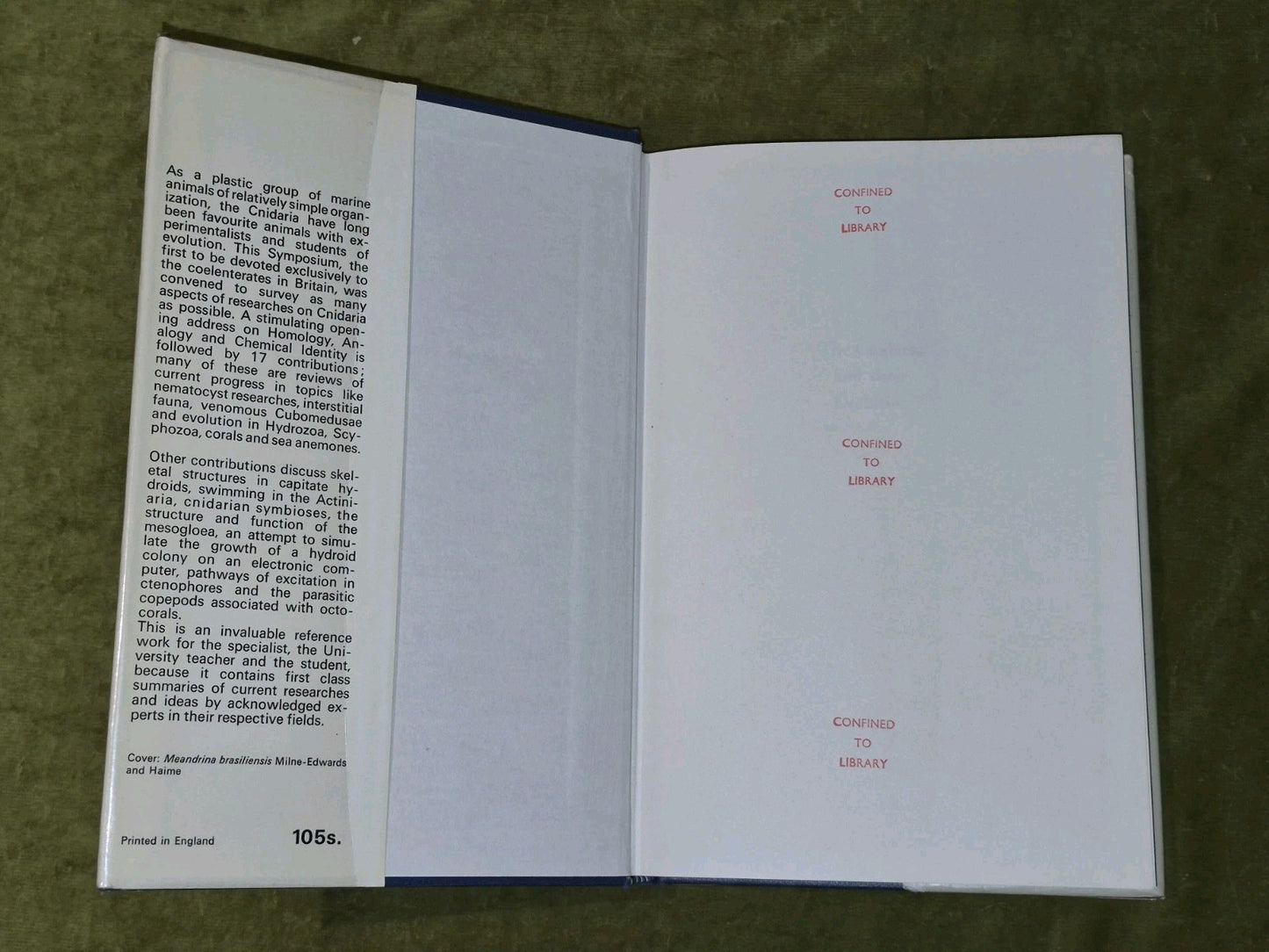W J Rees / Cnidaria and Their Evolution Symposia of the Zoological Society 19662