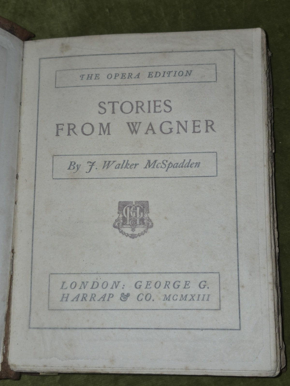 Stories from Wagner 1913 Walker McSpadden5