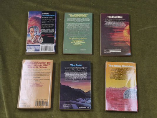 6 Jack Vance Vintage Sci-Fi Novels, Paperback1