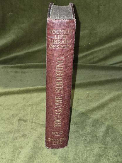 BIG GAME SHOOTING VOL 2 - HORACE HUTCHINSON  COUNTRY LIFE LIBRARY OF SPORT BOOK2