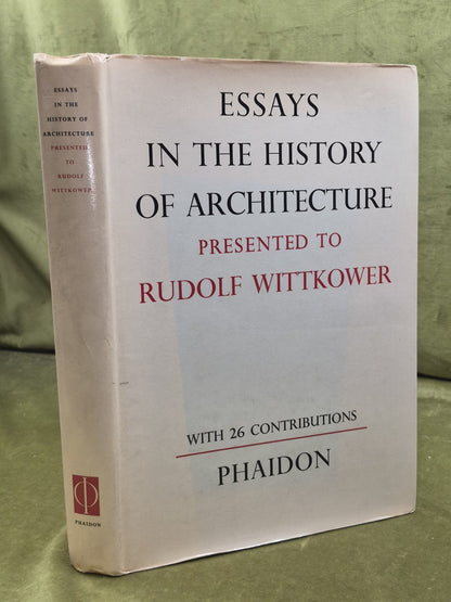 Essays in the history of architecture presented to Rudolf Wittkower  1969 Second0