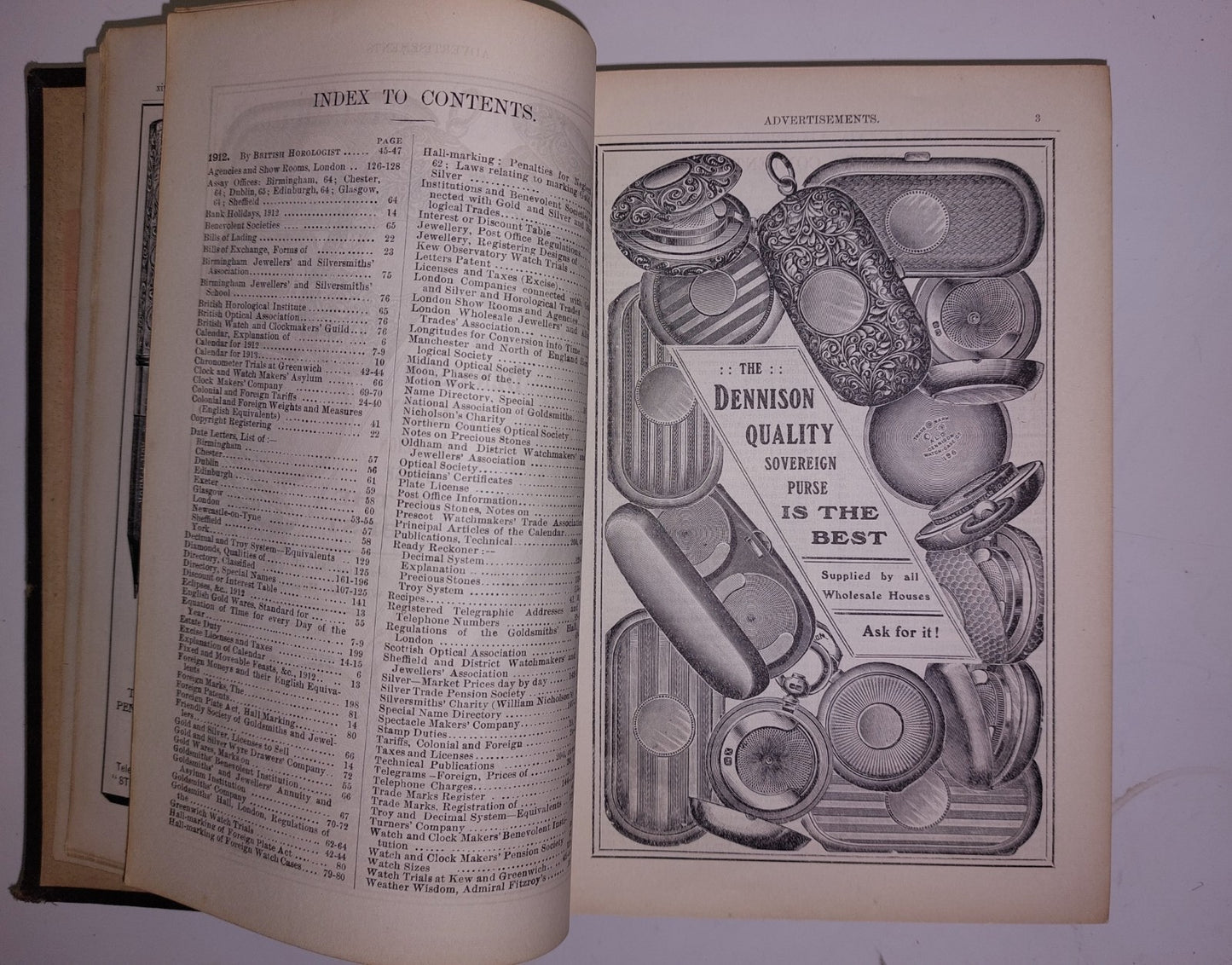 The Jeweller & Metalworker Annual 1912 - Adverts, Gold & Silver6