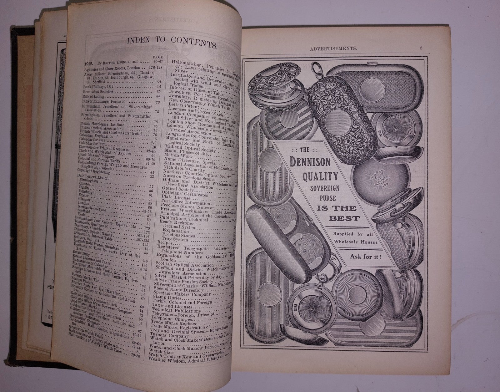 The Jeweller & Metalworker Annual 1912 - Adverts, Gold & Silver6