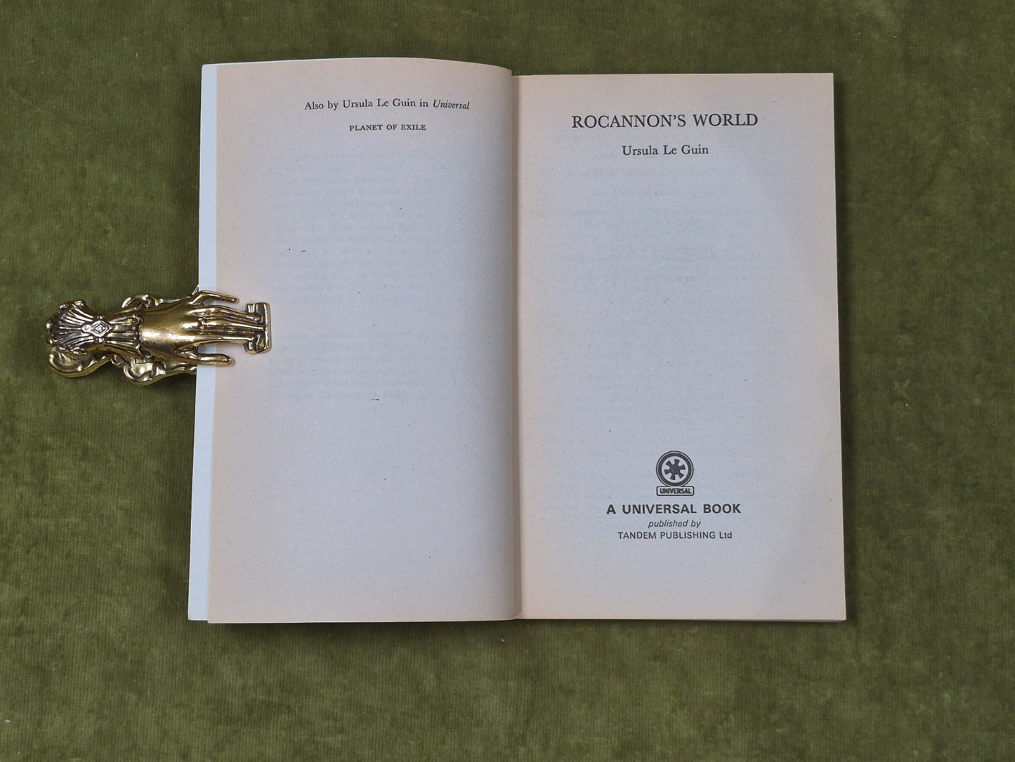 Rocannon's World - Ursula K Le Guin , Tandem 19783