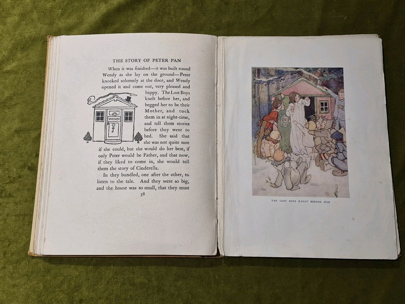 The Peter Pan Picture Book -1925 Vintage HC- Alice B Woodward & Daniel O'Connor13