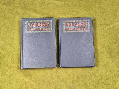 Wanderers & Dreamers by Knut Hamsun - Knopf 1921-2 1st Eng HBs0