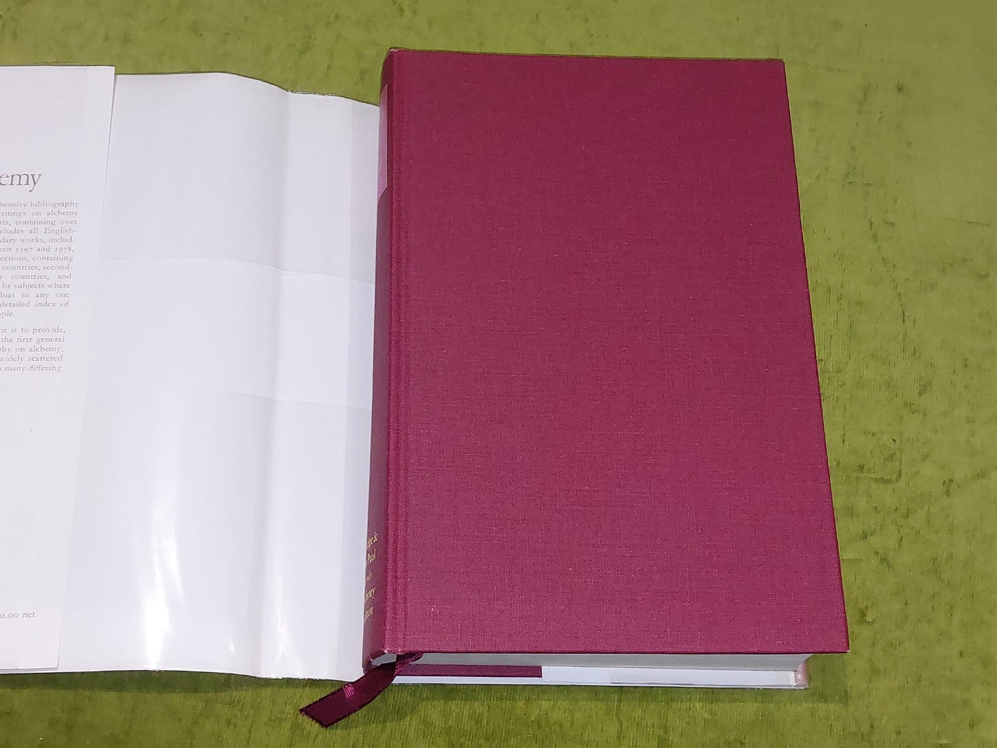 Alchemy : a Bibliography of English-Language Writings - Alan Pritchard 1980 Hb2