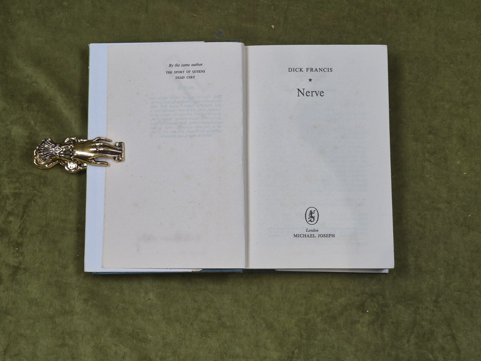 1964 1st Edition Hardback Nerve by Dick Francis with Dust Jacket6