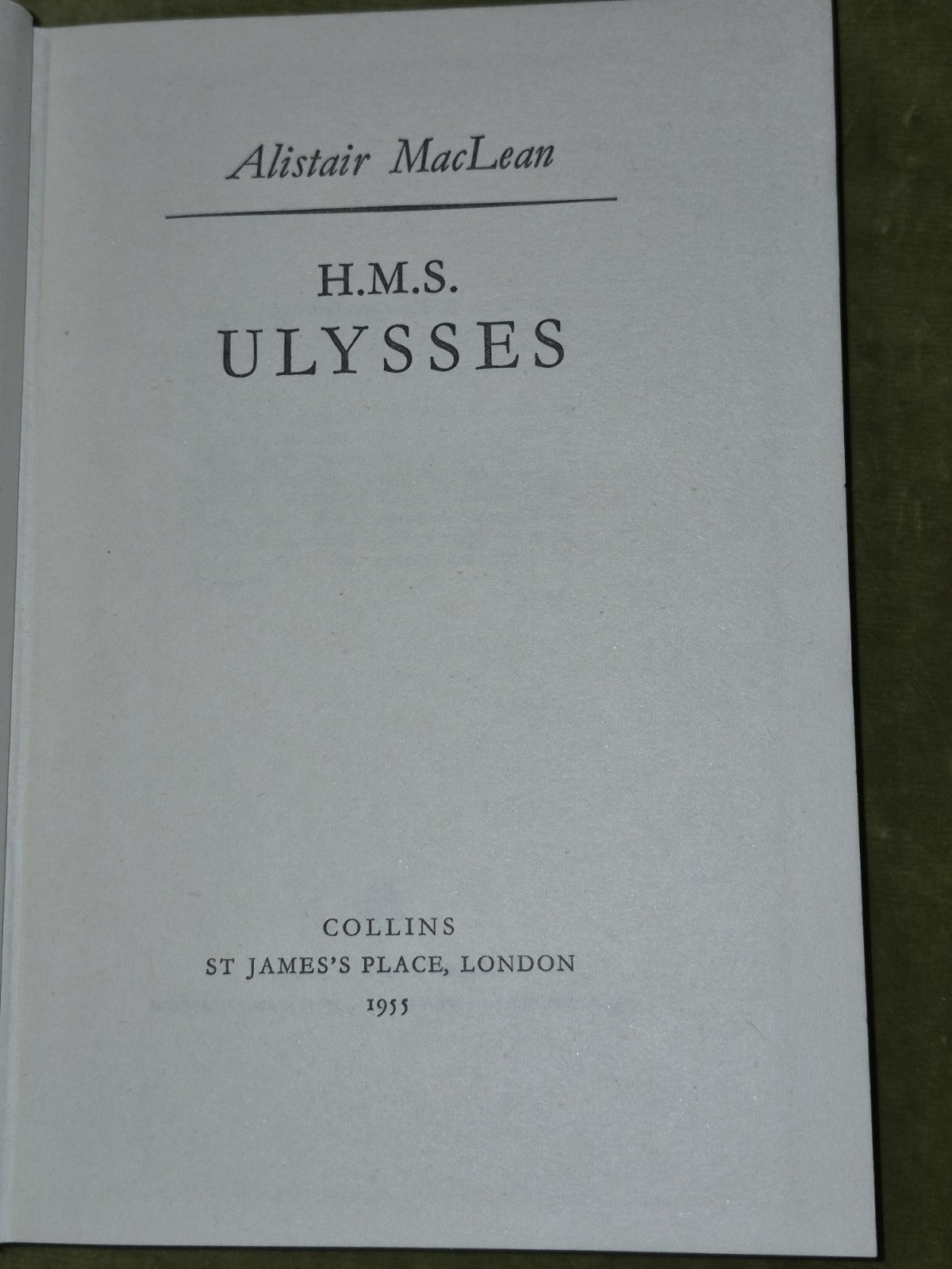 Alistair MACLEAN / H.M.S Ulysses 1st Edition 1955 Dustjacket5