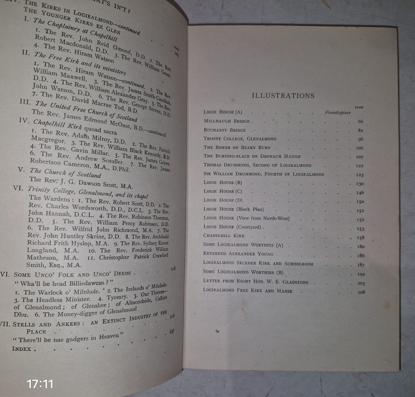 Logiealmond The Place And Its People By David M. Forrester. 1944 1st Edition.8