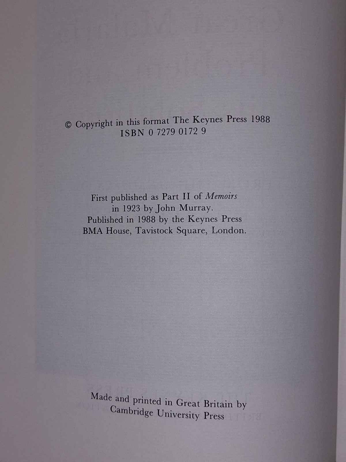 The Great Malaria Problem and its Solution by Ronald Ross (1988)5