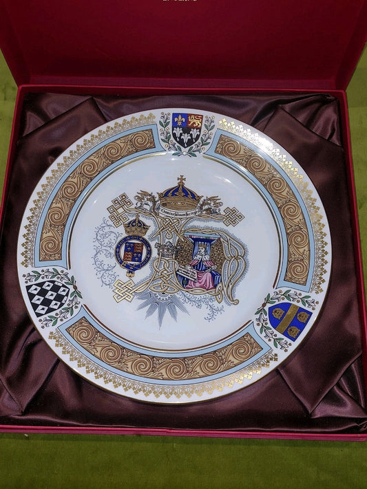 Spode England - The Eton College Plate With Certificate And Box Limited Edition 1