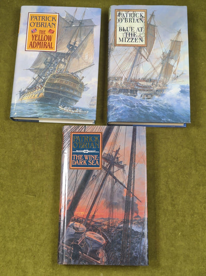 Patrick O'Brian First Edition Wine-Dark Sea Yellow Admiral Blue at the Mizzen1